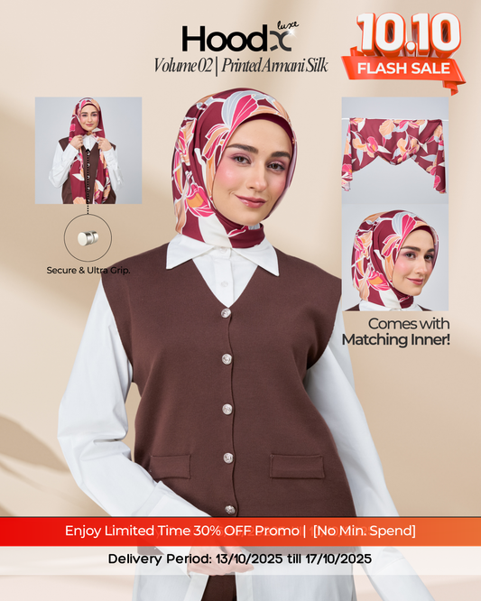 [★New] HoodX Printed Set in Serenia
