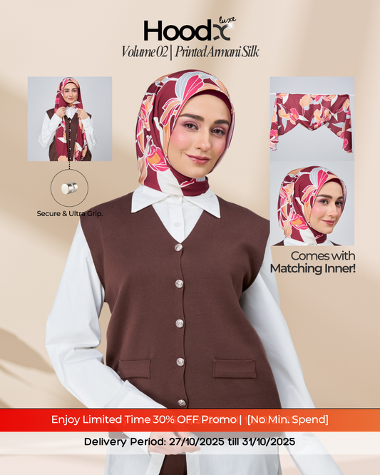 [★New] HoodX Printed Set in Serenia
