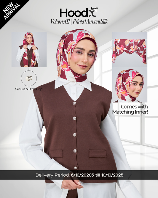 [★New] HoodX Printed Set in Serenia