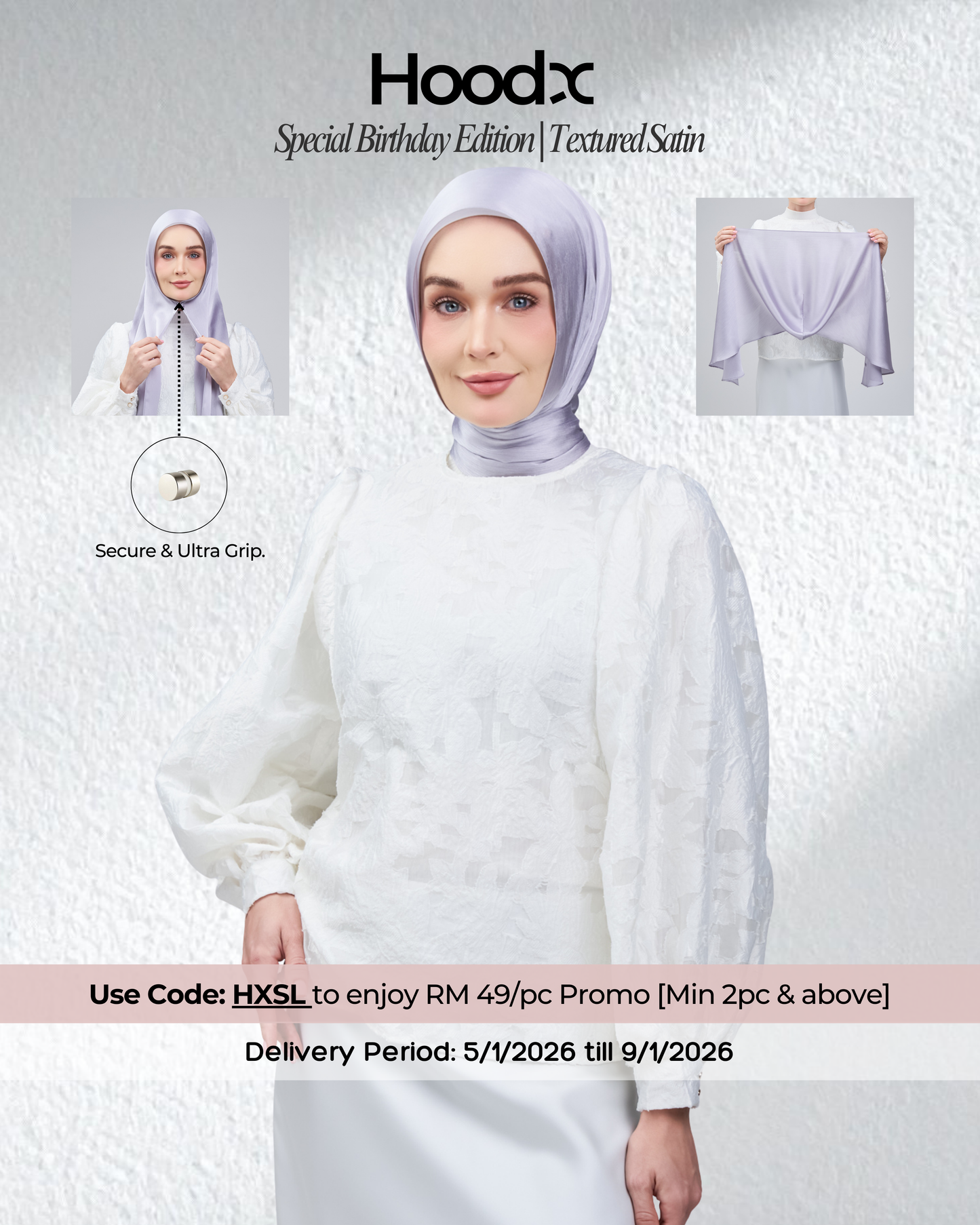 HoodX B.E in Silver Ash