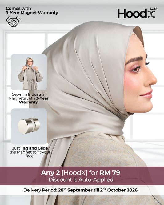 HoodX Luxe in Silver Taupe