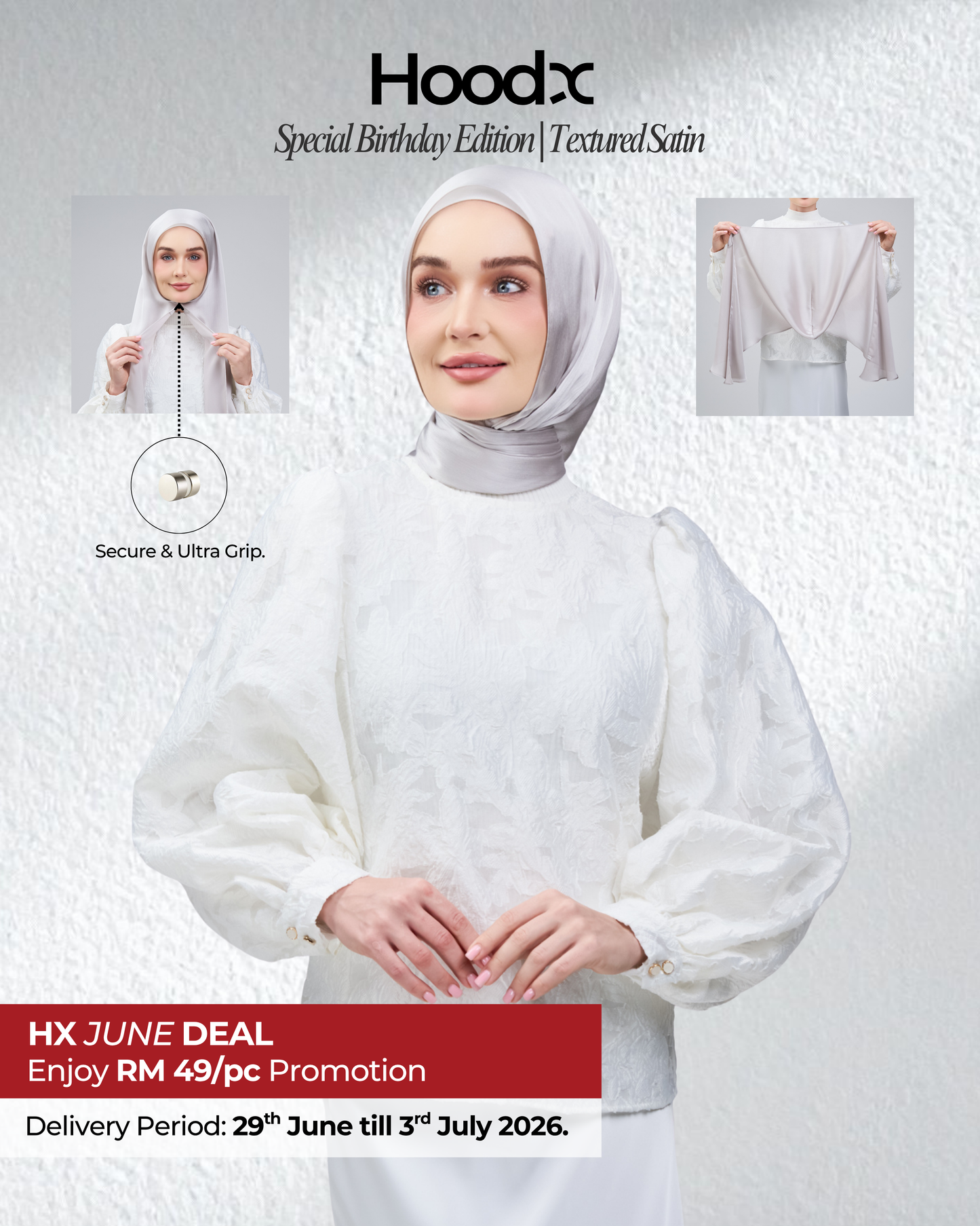 HoodX B.E in Silver Taupe