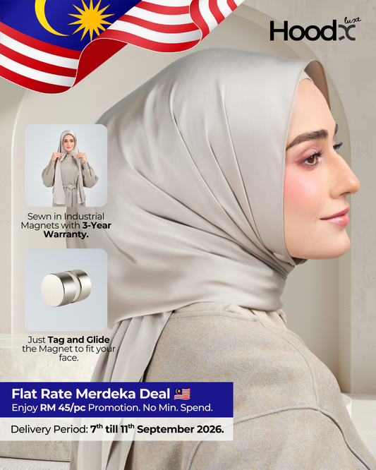HoodX Luxe in Silver Taupe