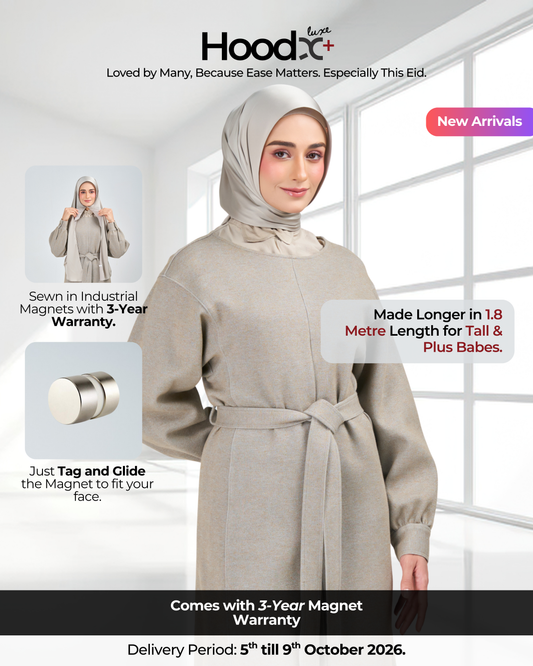 HoodX⁺Plus Luxe in Silver Taupe