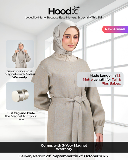 HoodX⁺Plus Luxe in Silver Taupe