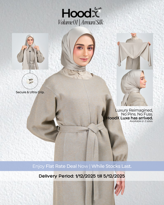 HoodX Luxe in Silver Taupe