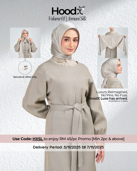 HoodX Luxe in Silver Taupe