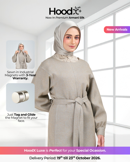 HoodX⁺Plus Luxe in Silver Taupe