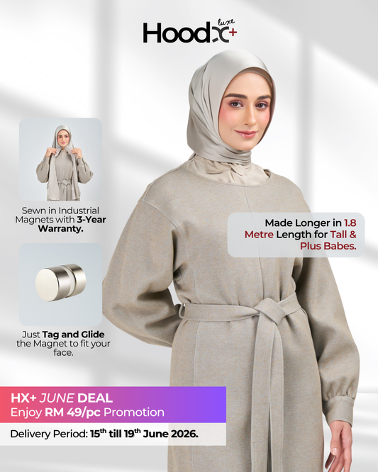 HoodX⁺Plus Luxe in Silver Taupe