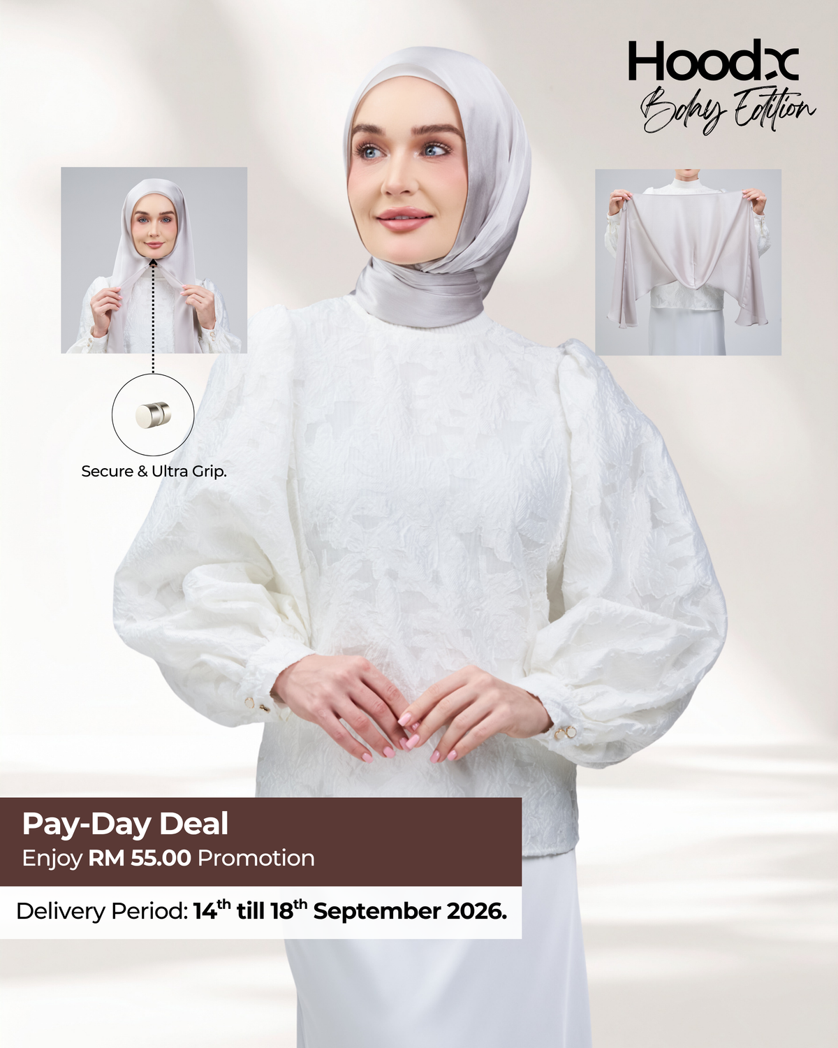 HoodX B.E in Silver Taupe