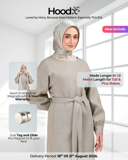 HoodX⁺Plus Luxe in Silver Taupe