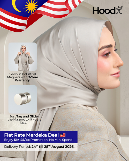 HoodX Luxe in Silver Taupe