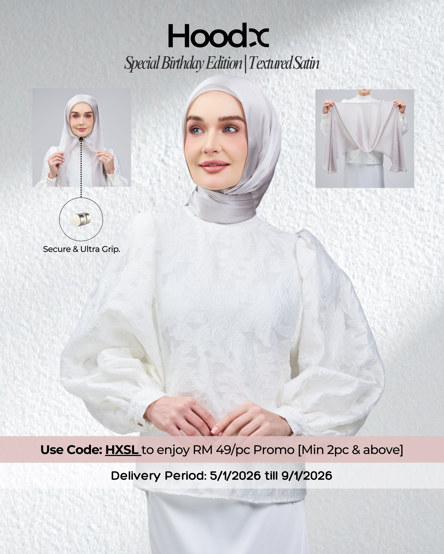 HoodX B.E in Silver Taupe