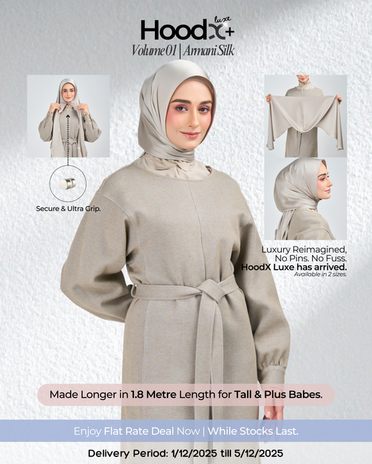 HoodX⁺Plus Luxe in Silver Taupe