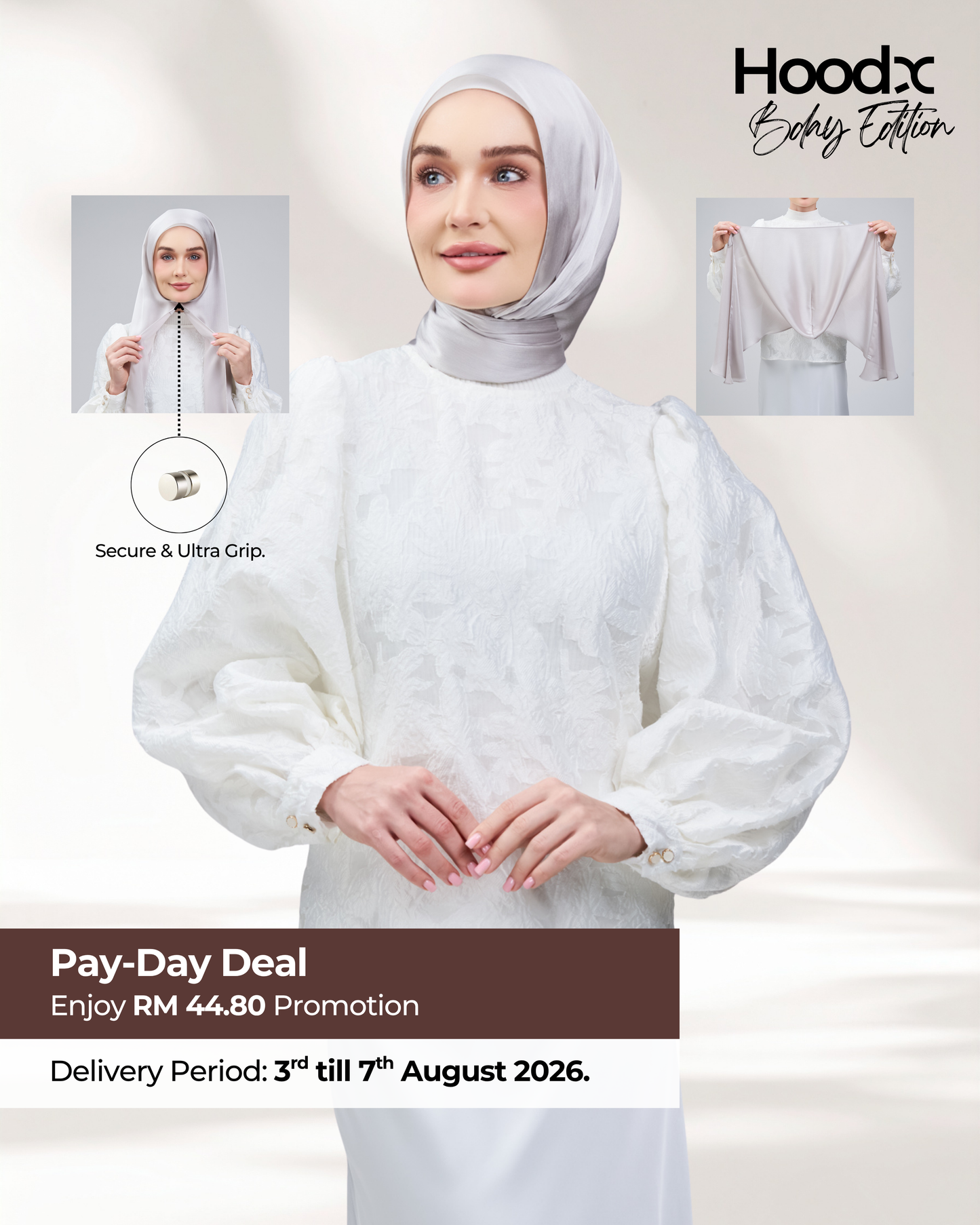 HoodX B.E in Silver Taupe