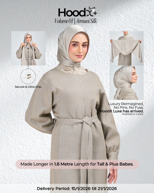 HoodX⁺Plus Luxe in Silver Taupe