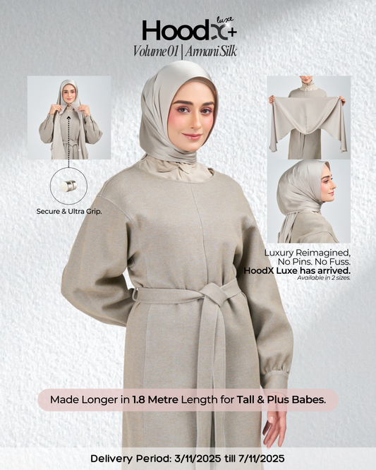 HoodX⁺Plus Luxe in Silver Taupe