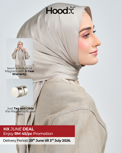 HoodX Luxe in Silver Taupe