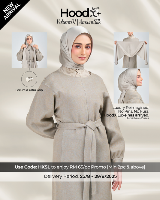 [★New] HoodX⁺Plus Luxe in Silver Taupe