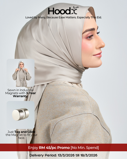 HoodX Luxe in Silver Taupe