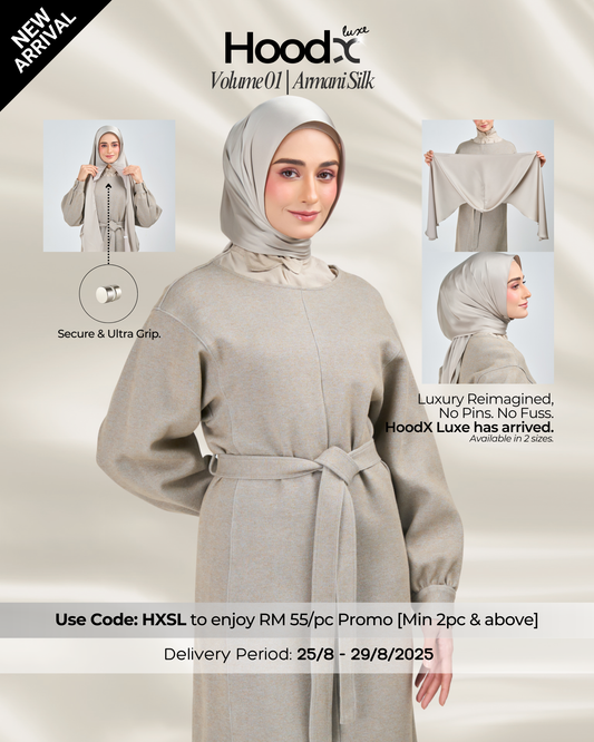 [★New] HoodX Luxe in Silver Taupe