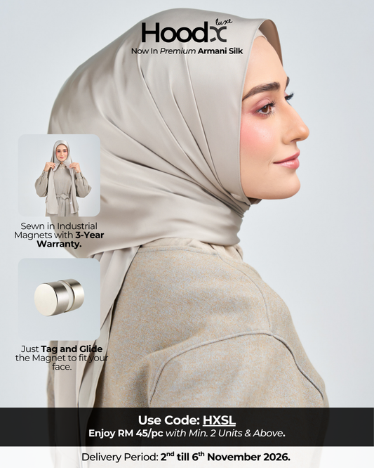 HoodX Luxe in Silver Taupe