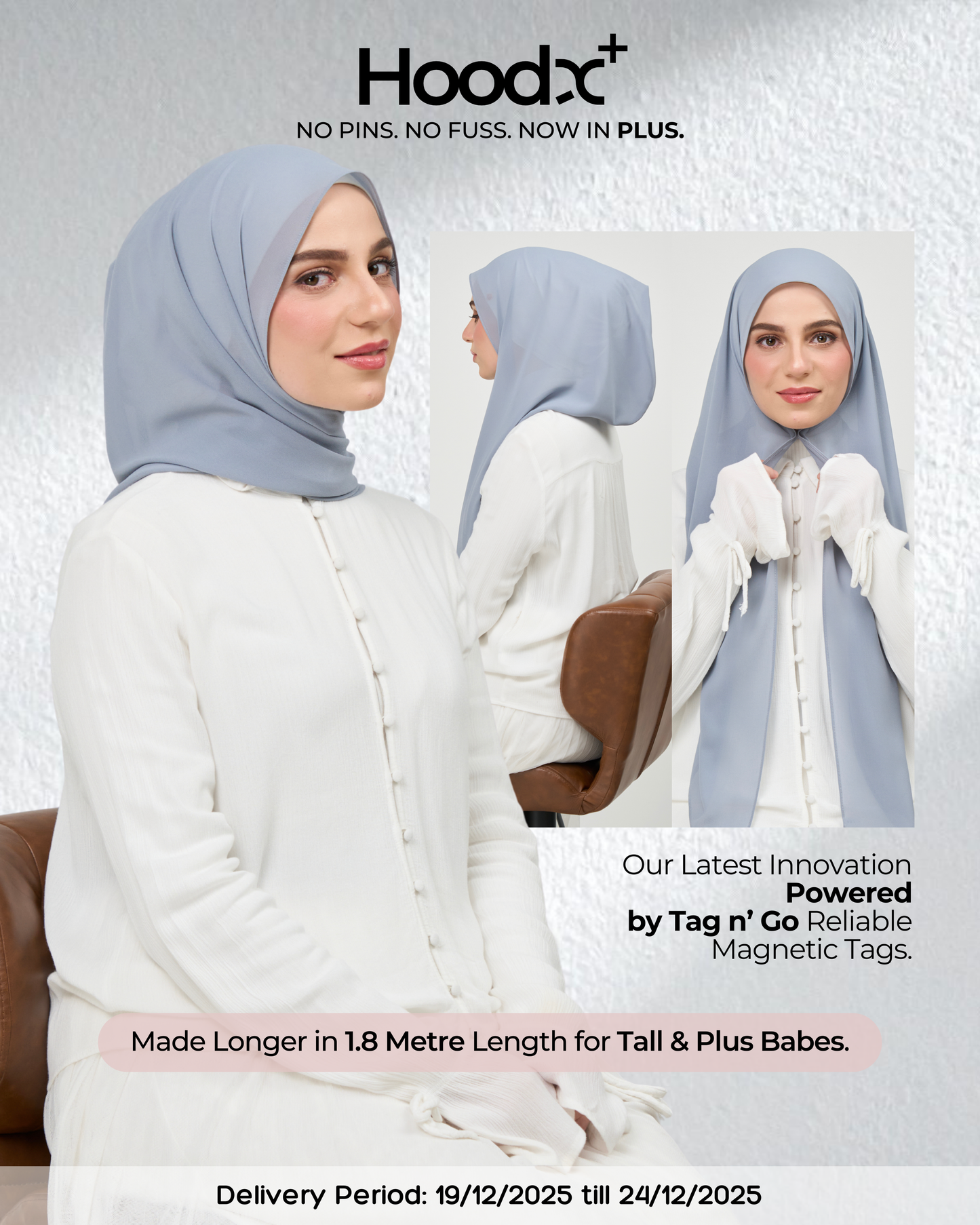 HoodX⁺Plus in Slate Blue