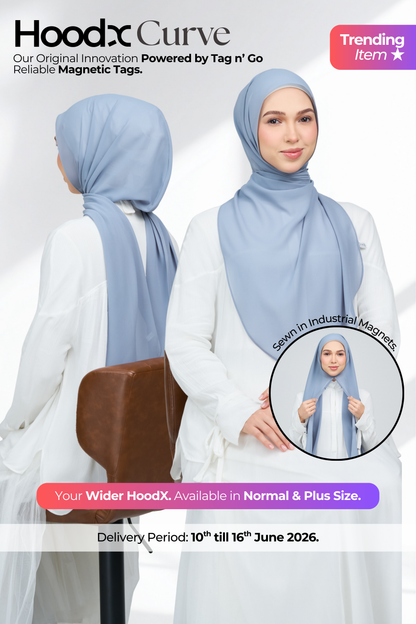 HoodX Curve in Slate Blue