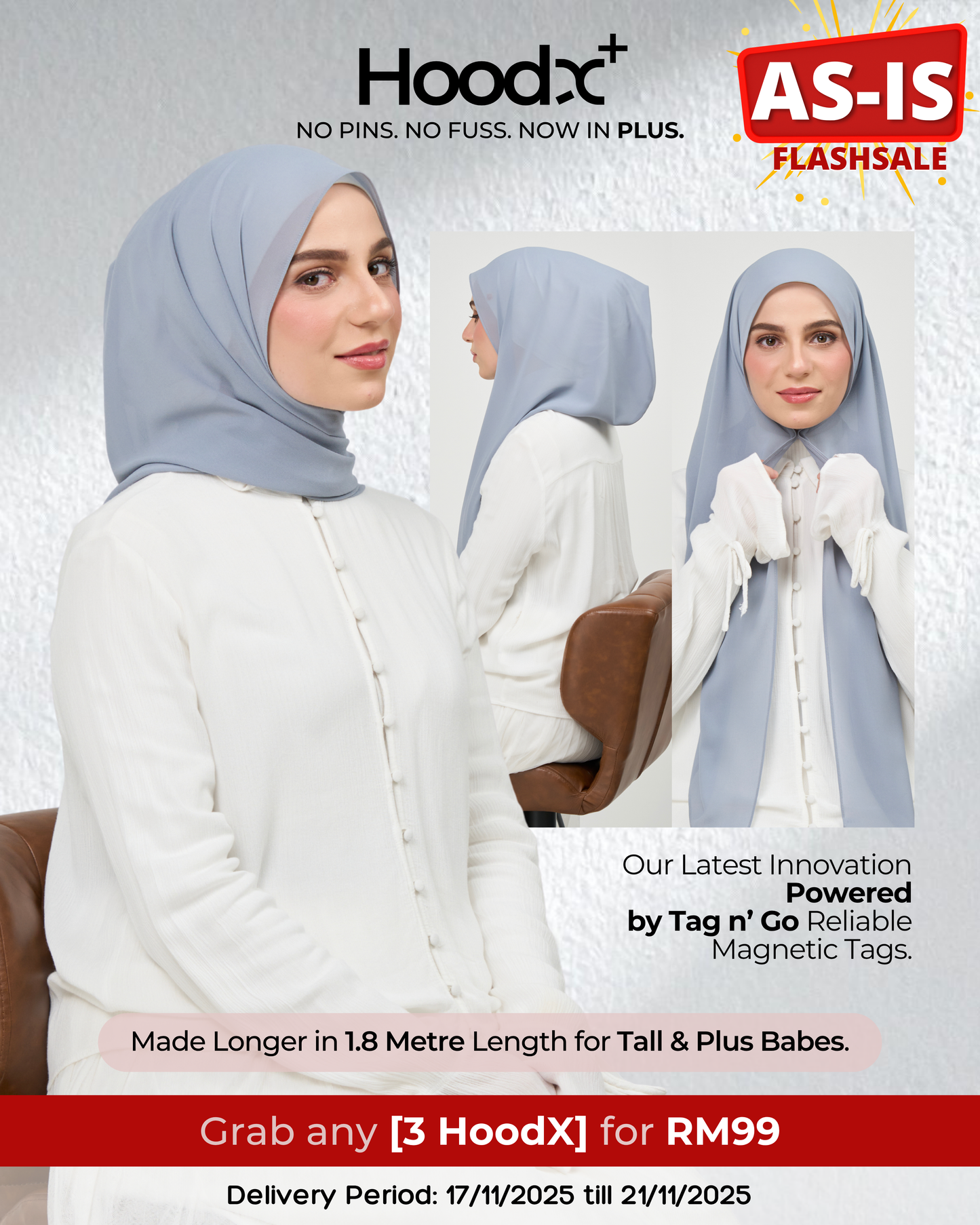 [As-Is] HoodX⁺Plus in Slate Blue