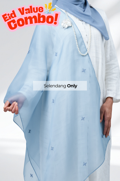 HX Curve x Rhea Selendang in Slate Blue