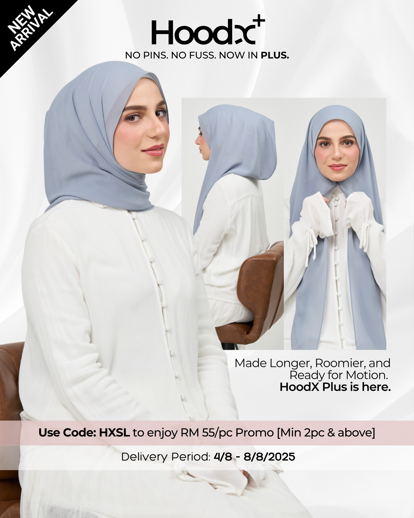 [★New] HoodX⁺Plus in Slate Blue