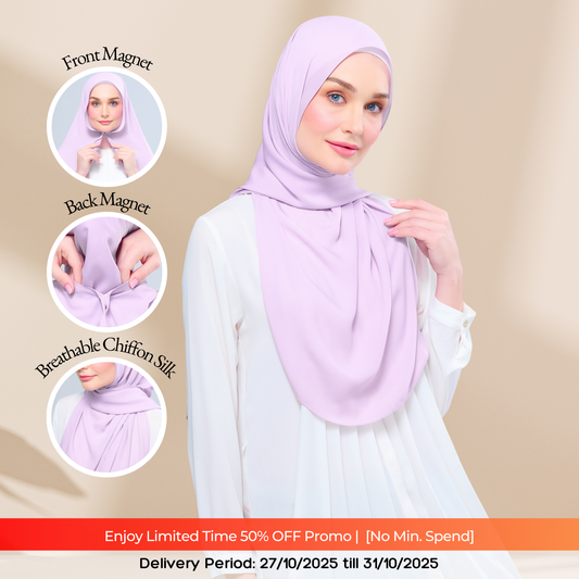 Instant Tag n' Go Shawl l Chiffon Silk 2.0 in Soft Orchid