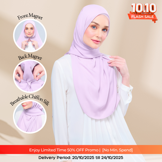 Instant Tag n' Go Shawl l Chiffon Silk 2.0 in Soft Orchid