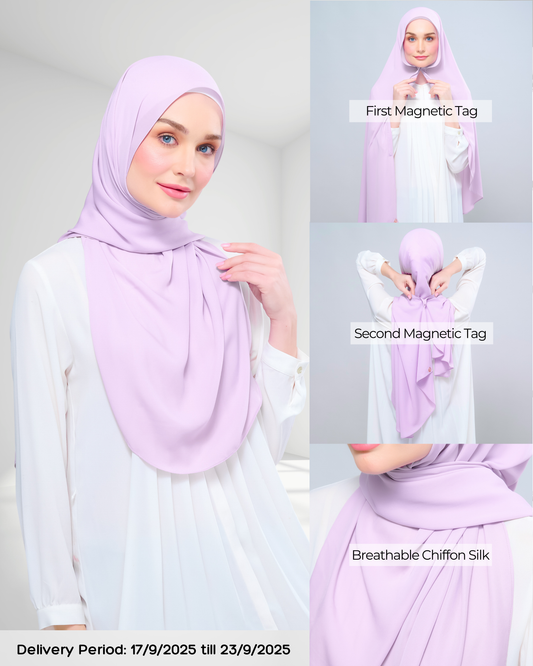 Instant Tag n' Go Shawl l Chiffon Silk 2.0 in Soft Orchid