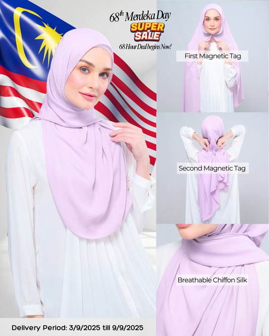 Instant Tag n' Go Shawl l Chiffon Silk 2.0 in Soft Orchid
