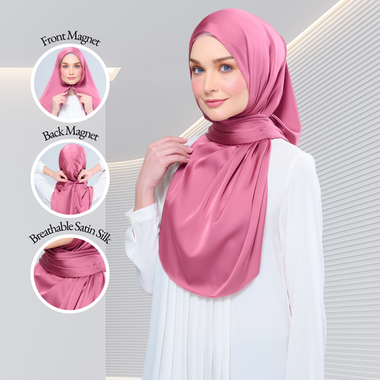 Instant Tag n' Go Shawl | Satin Silk in Sorbet