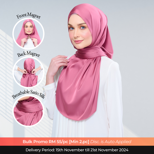 Instant Tag n' Go Shawl | Satin Silk in Sorbet