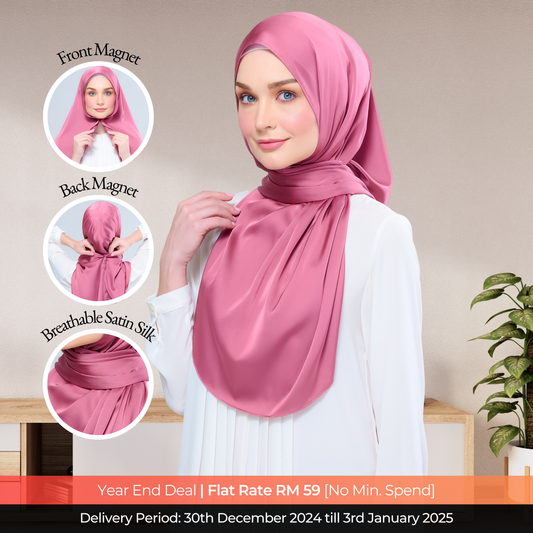 Instant Tag n' Go Shawl | Satin Silk in Sorbet