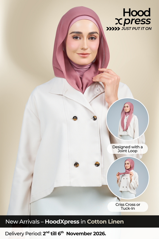 HoodXpress | Cotton Linen in Summer Blush