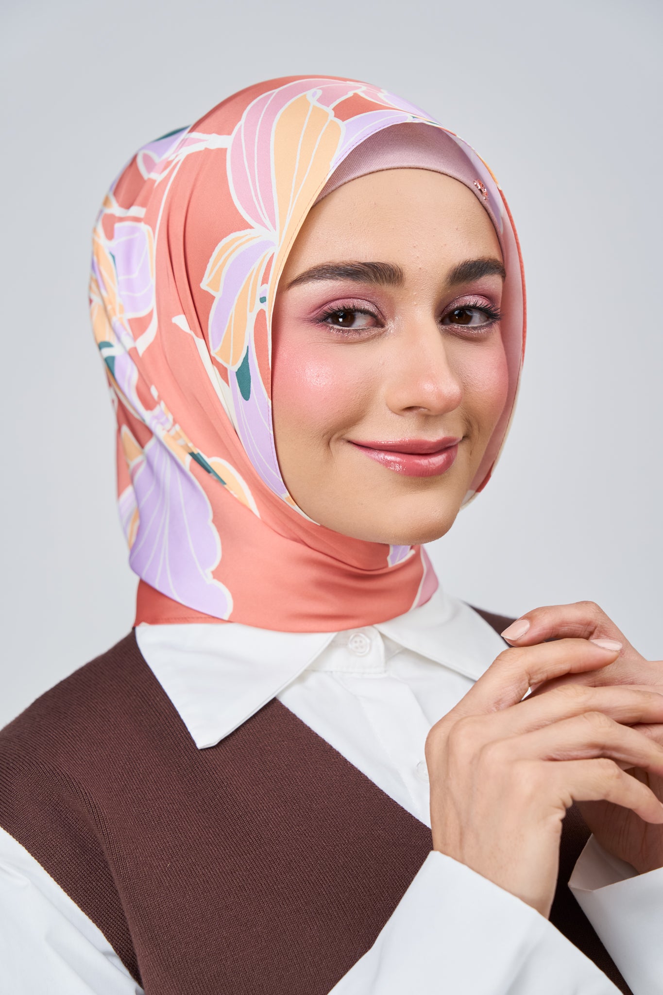 [★New] HoodX Printed Set in Sunset Blush