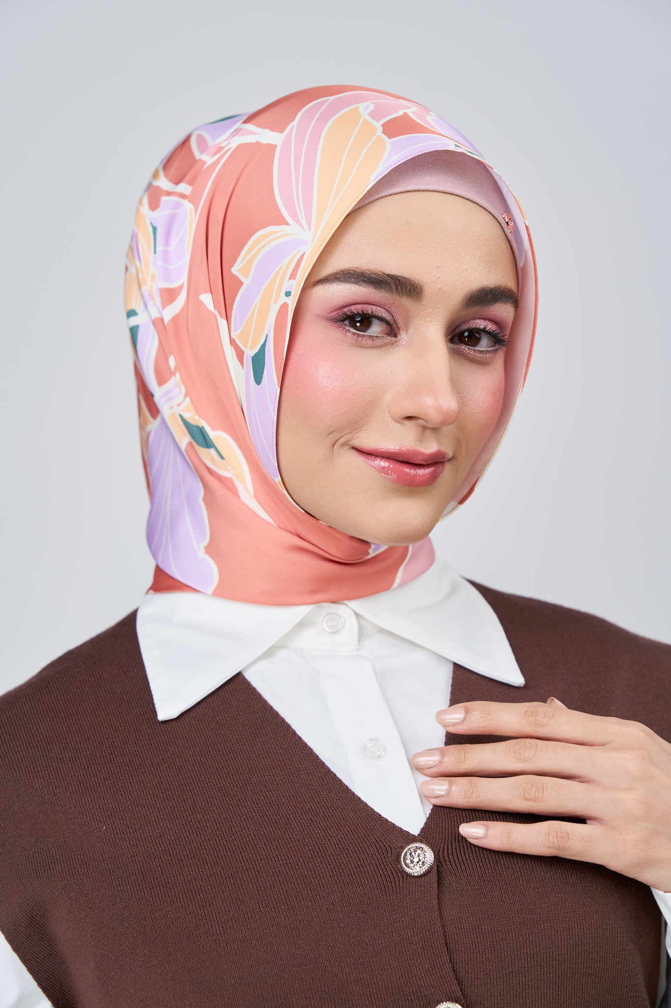 [★New] HoodX Printed Set in Sunset Blush