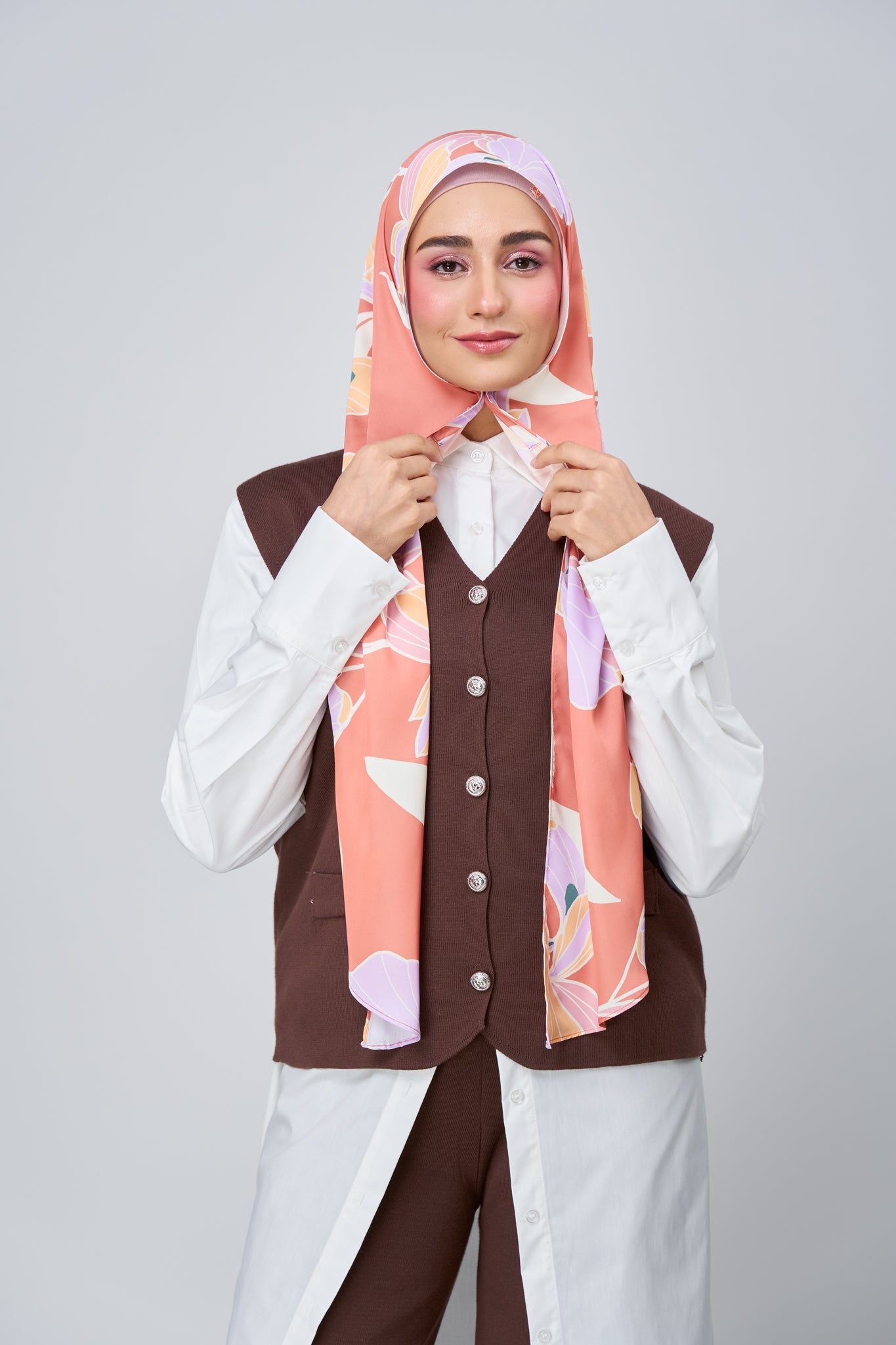 [★New] HoodX Printed Set in Sunset Blush