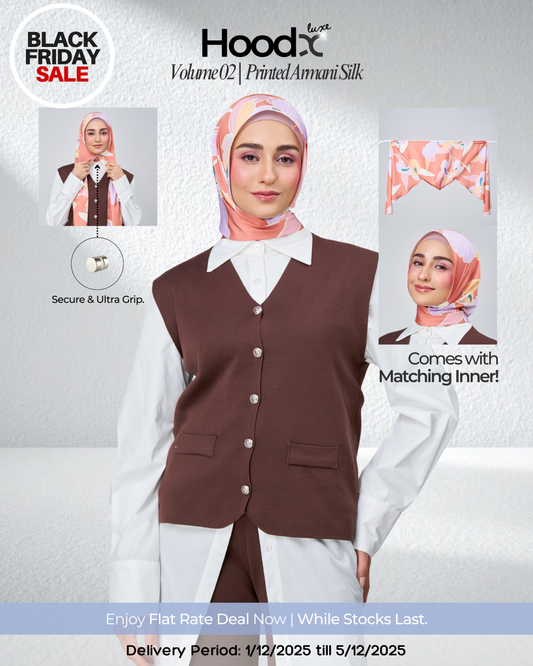 [BFS] HoodX Printed Set in Sunset Blush