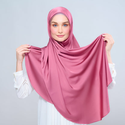 [As-Is] Instant Tag n' Go Shawl l Satin Silk in Sorbet