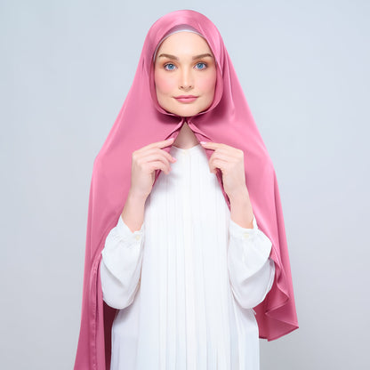 [As-Is] Instant Tag n' Go Shawl l Satin Silk in Sorbet