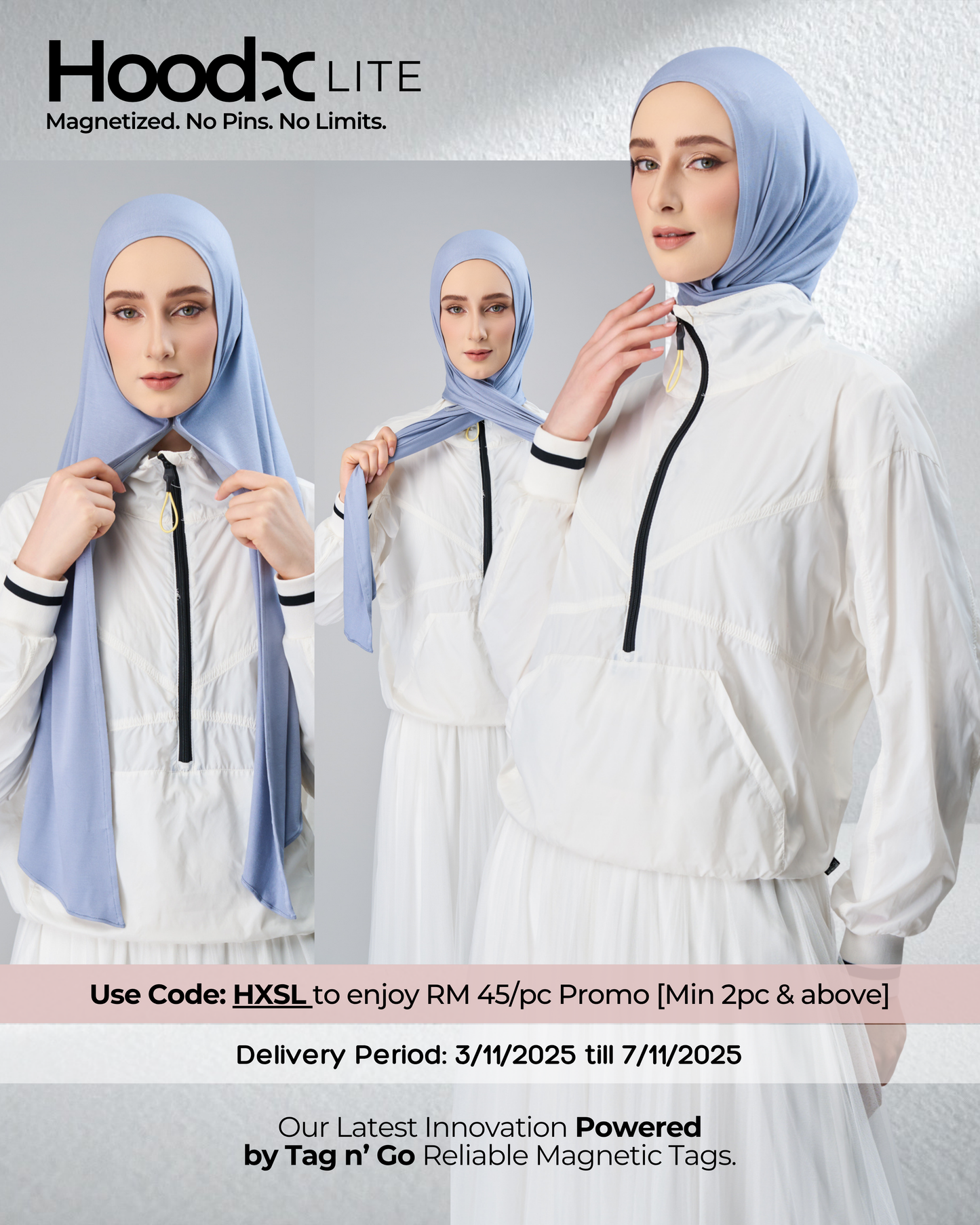 [★New] HoodX Lite in Titanium Blue