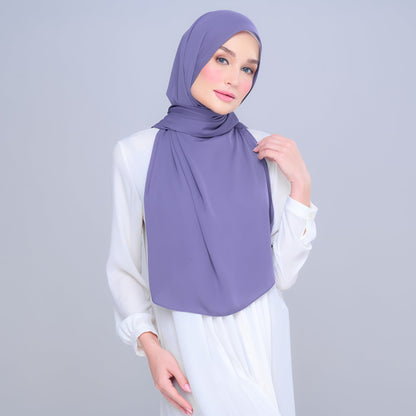 [As-Is] Instant Tag n' Go Shawl l Chiffon Silk in Indigo