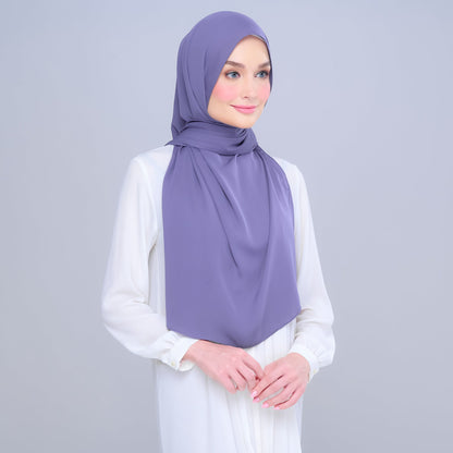 [As-Is] Instant Tag n' Go Shawl l Chiffon Silk in Indigo