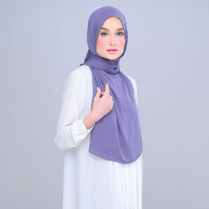 [As-Is] Instant Tag n' Go Shawl l Chiffon Silk in Indigo