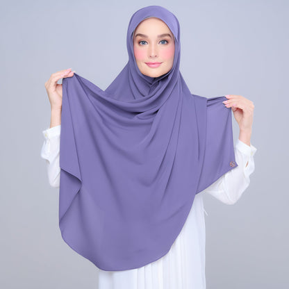 [As-Is] Instant Tag n' Go Shawl l Chiffon Silk in Indigo